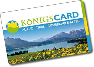 KönigsCard - Ihre Gästekarte für kostenloses Urlaubsvergnügen im Allgäu